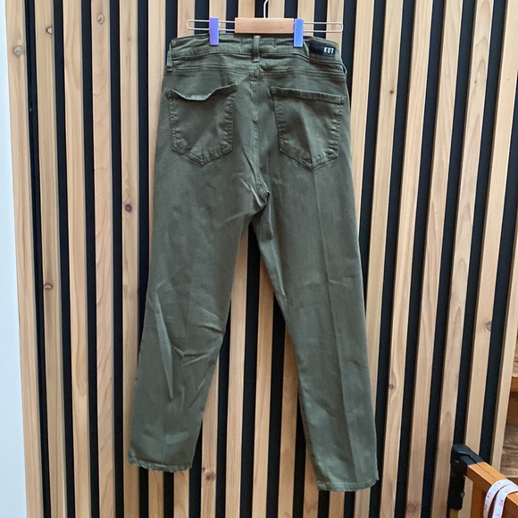 Kut From the Kloth jeans in rich army green. - Picture 7 of 9